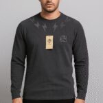 Black Bolt Long-Sleeve T-Shirt For Men’s