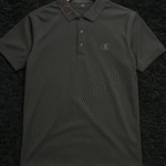 Quality Sleek Charcoal Polo With Signature Accents