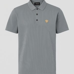 Versace Medusa Grey Polo Shirt For Men’s